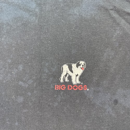 VTG Big Dogs T Shirt Men 3XL Dragon West Coast Choppers Parody Black Fade Stain - Picture 10 of 15