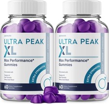 (2 Pack) Ultra Peak XL Gummies for Men – Gummy Natural Blend for Overall Support