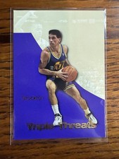 1996-97 Skybox Premium John Stockton Triple Threats Utah Jazz Basketball Card