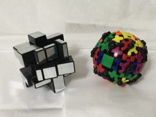 Mefferts gear ball  Tanch mirror blocks brain teaser puzzle, X2