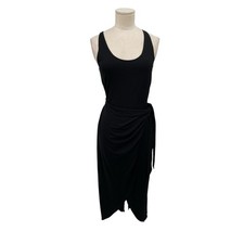 NWT Reformation Kaila Knit Dress Ties At Waist Black Size Medium