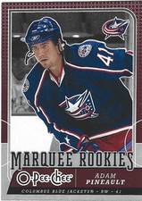 2008-09 O-Pee-Chee - Marquee Rookies Adam Pineault #543 (RC) Columbus Blue Jacke