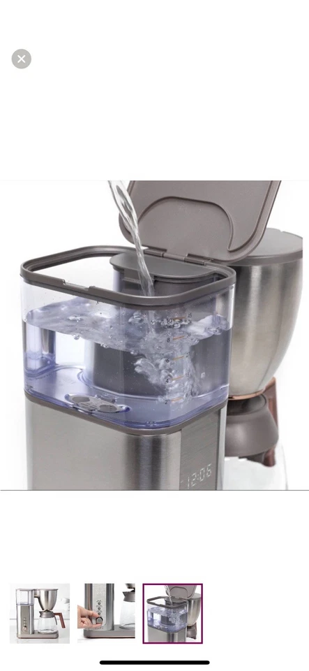 GE Café’ cafetera de goteo especial sin jarra plateada Foto 3 de 3