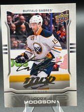 2014-15 Upper Deck MVP Hockey Cody Hodgson Silver Script #19 Buffalo Sabres