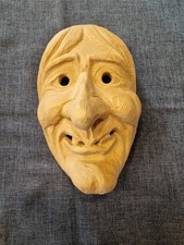 Hexe , Holzmaske, Maskenrohling, Fasnet, Holzmaske Larve, Nr. 1305
