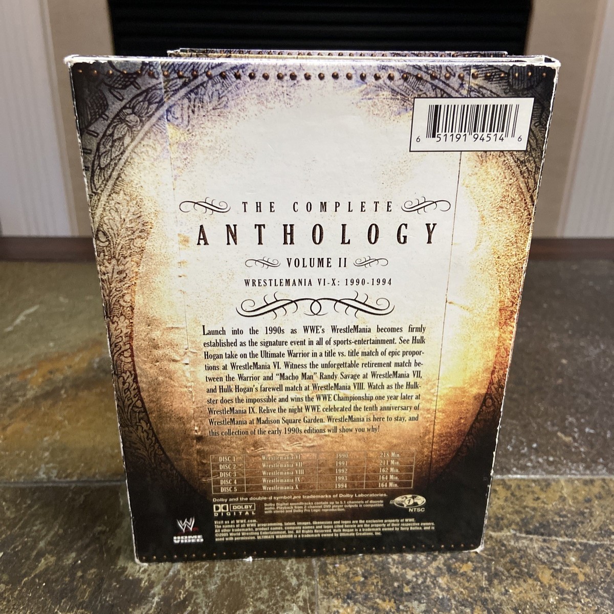 WWE - Wrestlemania Anthology: Vol. 2 (DVD, 2005, 5-Disc Set