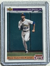 1992 UD “Most Exciting Player” Ken Griffey Jr #650 Seattle Mariners