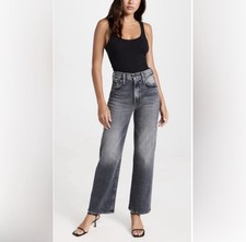 MOTHER Superior The Rambler Zip Flood Jeans Straight Leg in Outta Sight Size 29