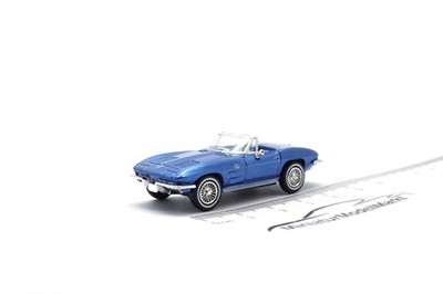 Chevrolet Corvette C2 Cabrio - blau (Metallic) - 1:87 - Brekina (18028)