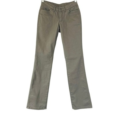 KUHL Women s Kontour Straight Jeans Size 2 Regular Olive Green Hiking 6374 *EUC