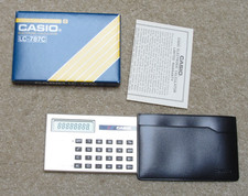 Vintage CASIO LC-787C Mini Credit Card Calculator Japan NIB NOS Mint works 