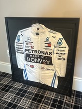 Lewis Hamilton Signed Mercedes F1 Replica Race Suit Framed w/ COA