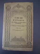Libro "Il Gran Sasso d'Italia". Scienze naturali. Domenico.Cirillo. 1845 Aquila