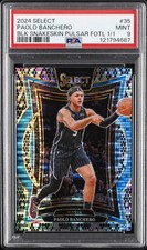 2024 PANINI SELECT BLACK SNAKESKIN PULSAR FOTL 1/1 #35 PAOLO BANCHERO 1/1 PSA 9