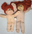 2 Vintage Cabbage Patch Red Hair 1980s Dolls Kids Doll Baby