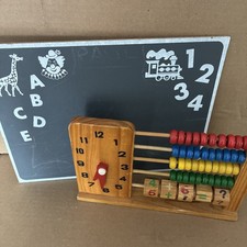 Wooden Childs learning toy-Abacus and Vintage...