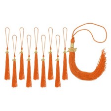 10pcs 2026 Tassel Graduation, Light Orange Graduation Cap Tassels with Charms