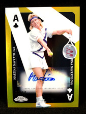 Martina Navratilova 2024 Topps Chrome Tennis ACES GOLD /50 Auto CAA-MN