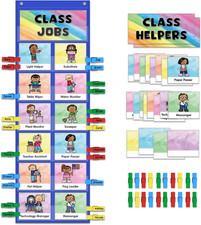 Class Jobs Pocket Chart Class Management Educational Pocket Chart Teacher'S Help
