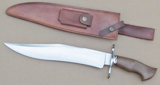 Huge Andre Ronald South Africa Bowie Knife & Sheath