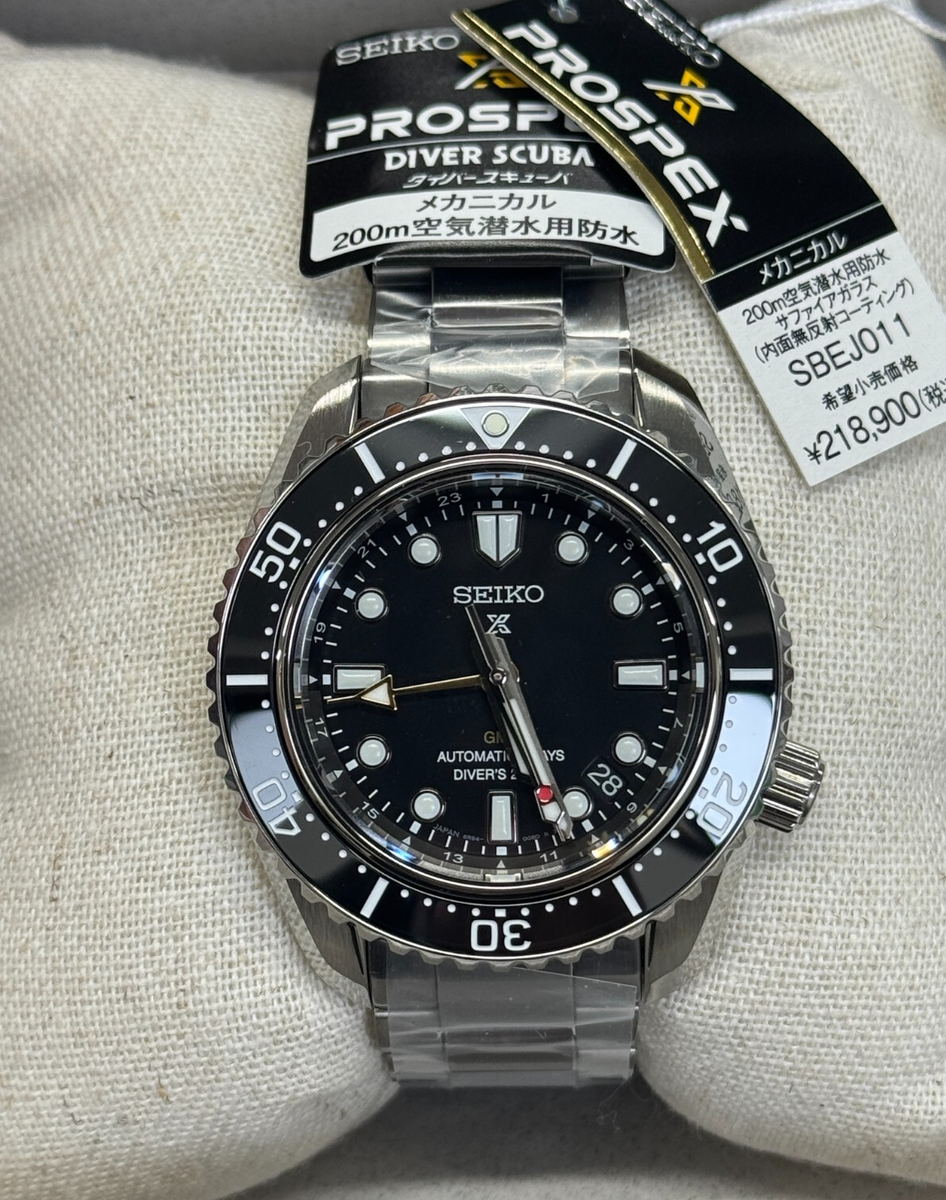SEIKO PROSPEX SBEJ011 ブラック SEIKO Men s Watch Prospex PROSPEX SBEJ011 Black Dial