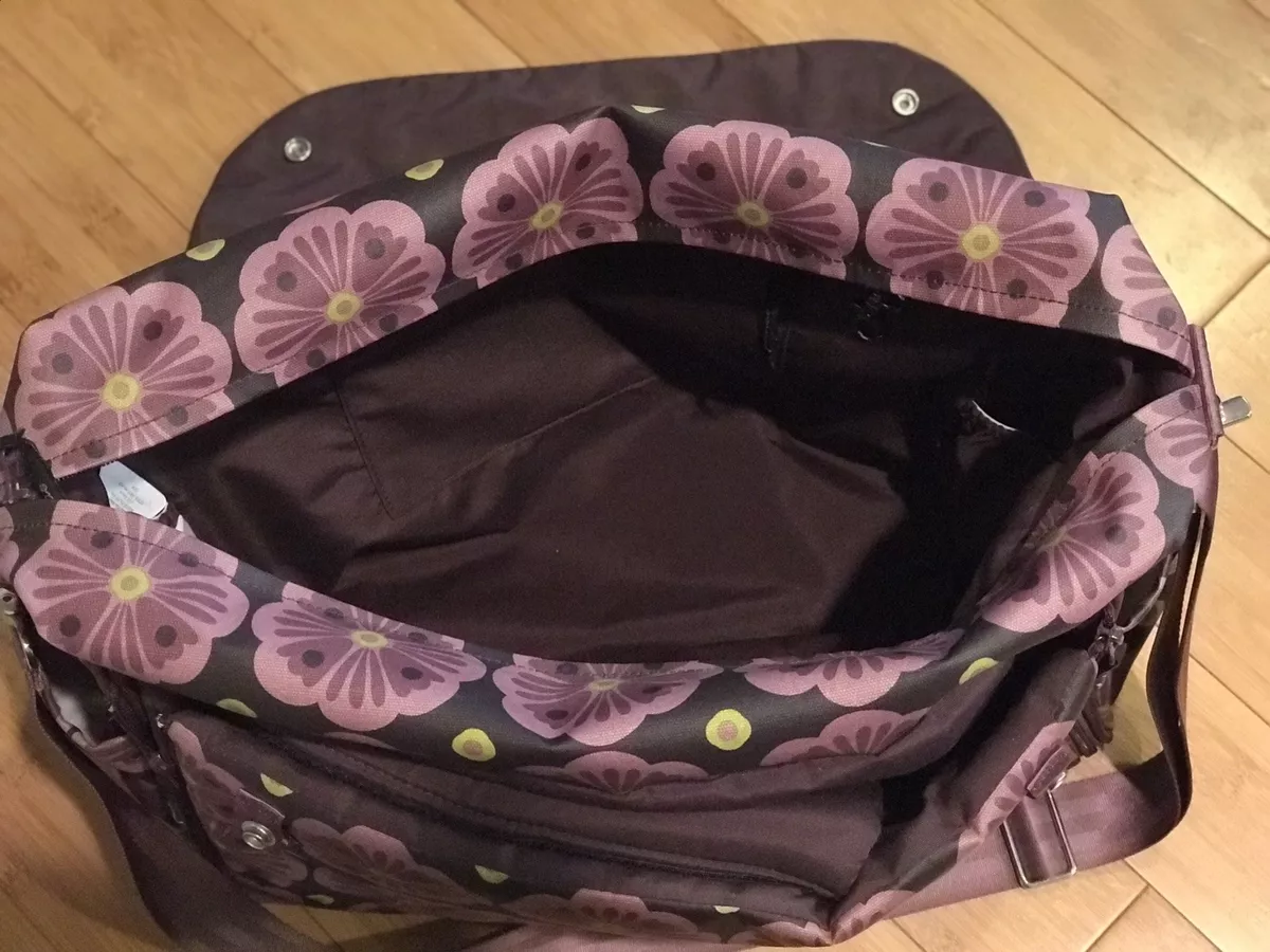Bavarian Bliss Petunia Pickle Bottom Abundance Boxy Backpack Diaper Bag EUC