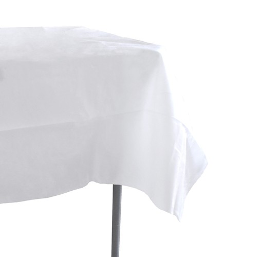 Rectangle Woven Table Cloth, 110-inch x 56-inch, White - Bild 2 von 4