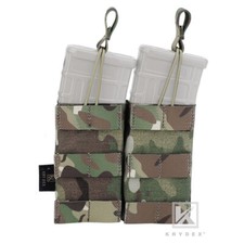 KRYDEX Double 5.56 .223 Mag Pouch Tactical Magazine Holster MOLLE Camo MC Camo