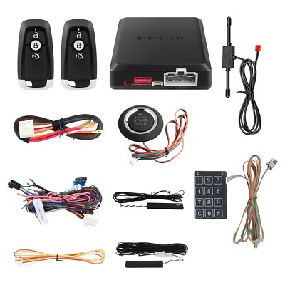 EASYGUARD keyless entry push button start car alarm and remote start pke alarm