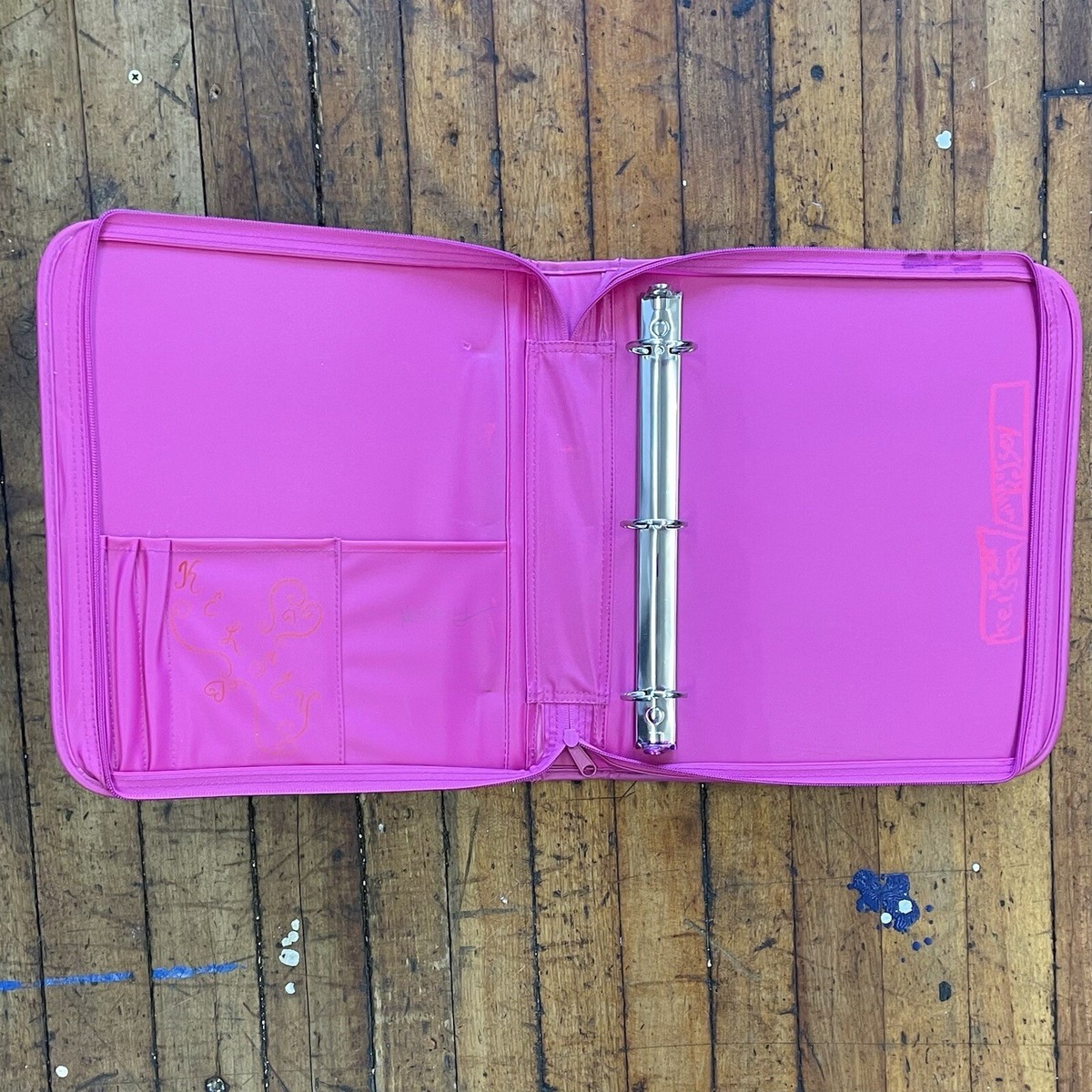 リサフランク　リングファイル VTG LISA FRANK Surf Girl Blonde y2k zip 3 ring padded binder