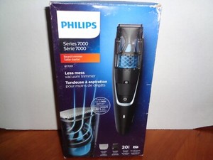 Philips Norelco Cordless Vacuum Beard Trimmer BT 7201 with 20 Length Settings