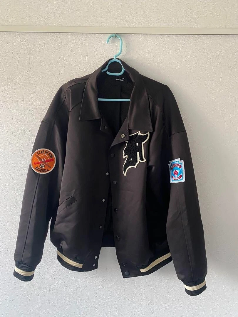 Fear of god baseball best sale jacket
