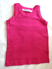 NEW SKINNI MINNI 10-12 YRS SM016 MISS GIRLS COTTON TANK TOP VEST SLEEVELESS PINK