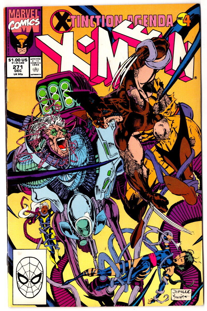 The Uncanny X-Men #271,Captain America and Black Widow, Dec. 1990, HIGH Grade