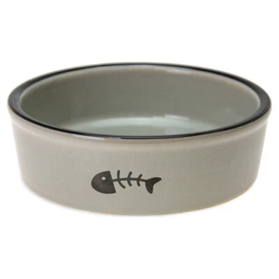 Karlie Katzennapf Keramik II grau 12cm Ø 200ml Katzenbedarf Napf für Tiere - Bild 1 von 3