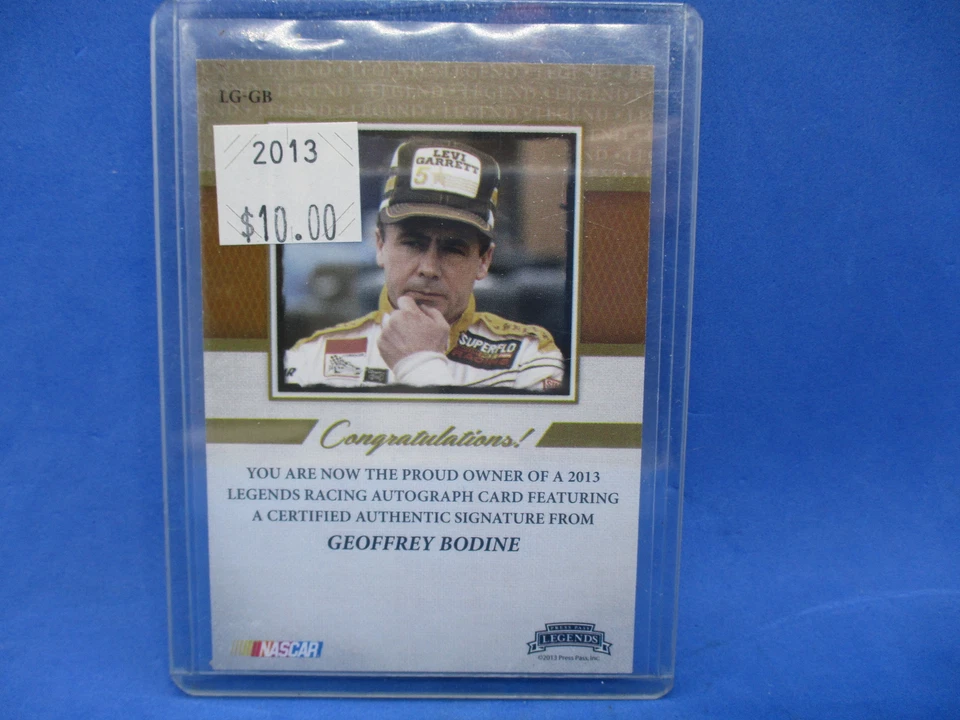 2013 Press Pass Legends GEOFFREY BODINE #5 Autograph #d 28/250 - Image 2 of 2