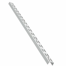 Twin Slot Shelving Wall Uprights Support Adjustable Racking Storage 2 COLOUR W,C