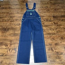 LIBERTY MEN'S SZ 34 x 30 BLUE JEAN BIB OVERALLS 100 COTTON DENIM NWT
