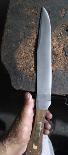 Coffin Handle Handmade 5160 Spring Steel James Bowie No.1 Guardless Bowie Knife - Picture 4 of 9