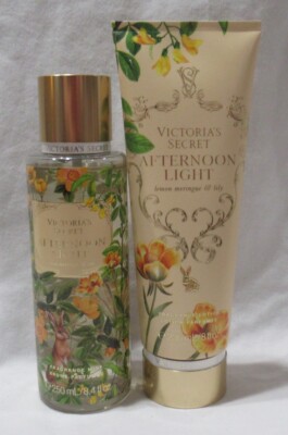 Victoria's Secret Fragrance Mist & Lotion Set Lot of 2 AFTERNOON LIGHT lily