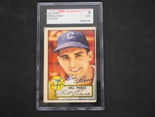 BILL PIERCE 1952 TOPPS #98 SIGNED - SGC AUTHENTIC AUTO  - CHICAGO WHITE SOX
