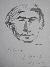 Massimo Campigli (Berlino 1895 - St. Tropez 1971) LITOGRAFIA OPERA Ritratto 1954