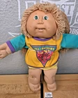 Coleco 1986 Cabbage Patch Kid HM10 CPK Club Shirt Blonde Double Pony Hair Outfit