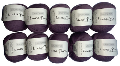 500 g LINEA PURA CALIFORNIA - BAUMWOLLE +SEIDE - LANA GROSSA - Fb. pflaume