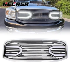 For 06-09 Dodge RAM 2500 3500 1500 Front Hood Chrome Big Horn Grille+Shell+Light