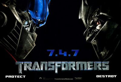 Transformers (2007) Movie Poster Advance, Original, DS, Unused, NM, Rolled