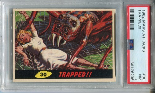 1962 Topps Mars Attacks #30 Trapped!! — PSA 7