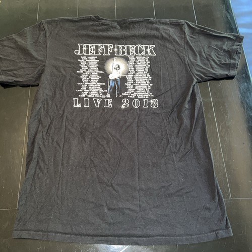 NWOT Jeff Beck 2018 US & Europe Concert Tour Shirt Black UK British Guitarist - 第 8/9 張圖片