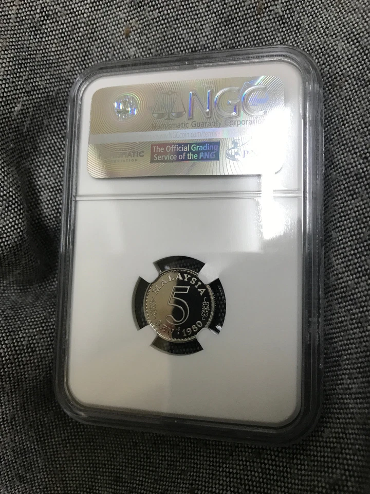 1980FM Malaysia 5 Sen PF69 Ultra Cameo - Image 2 of 2