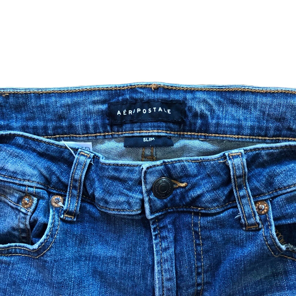 Men's Slim Jeans Aeropostale 32 x 30 Athletic Straight Leg - Image 4 of 4